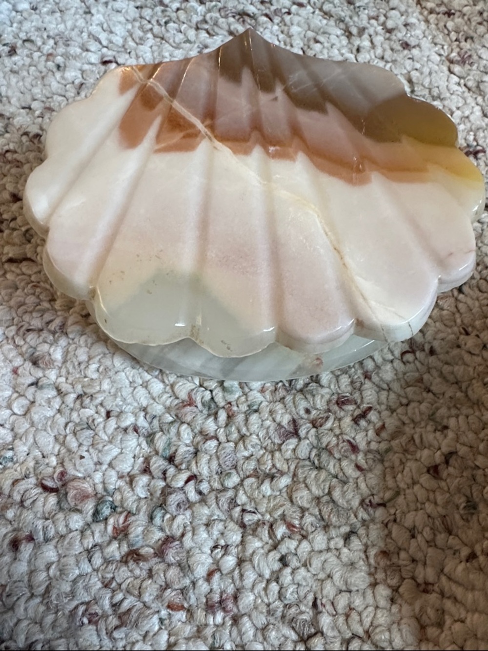 Vintage Marble Shell trinket box